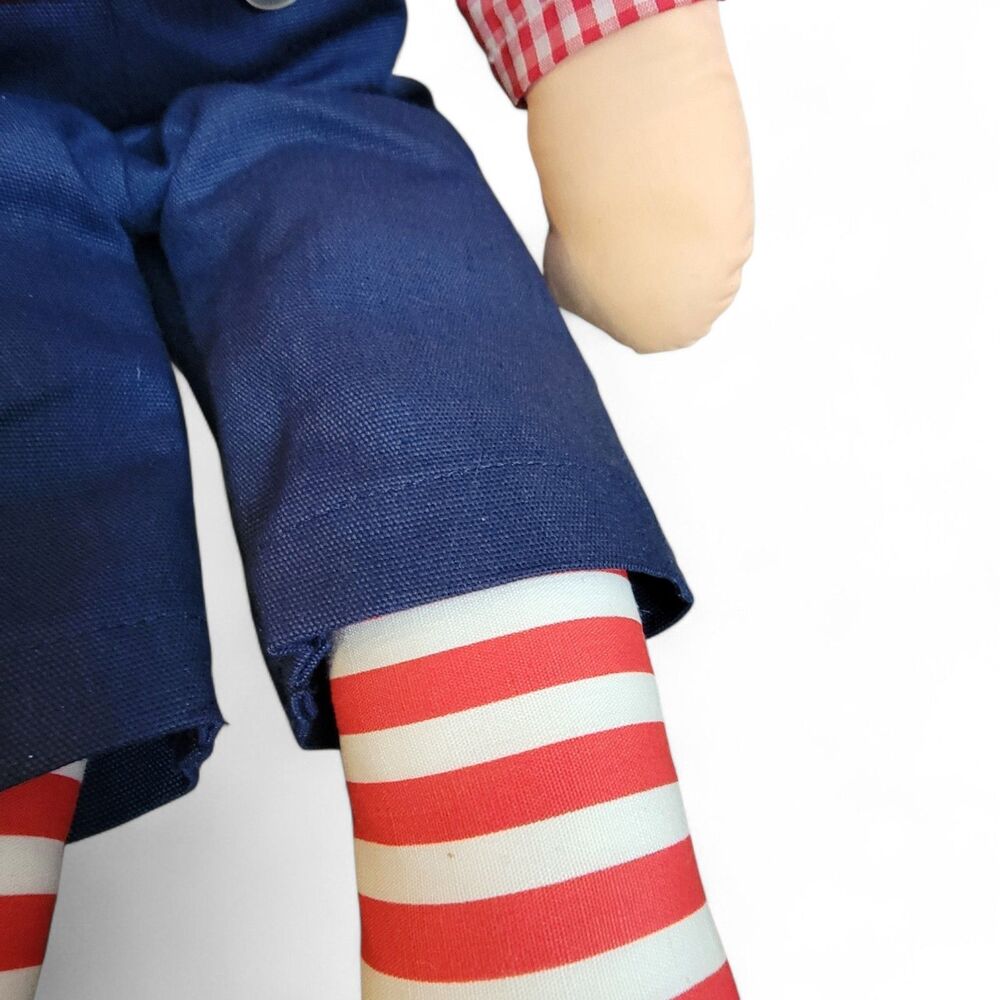Vintage Raggedy Andy Doll Handmade Etc Etc By Marlene 20" VTG Collectible Retro - Picture 4 of 7